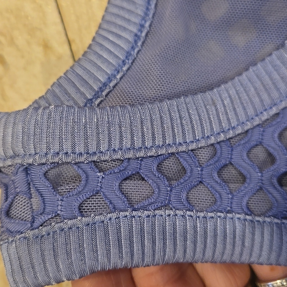 Anthropologie Purple Eyelet Tank Top - Picture 9 of 9